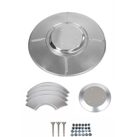 Fire Sense 61956 Patio Heater Premium Weatherproof Aluminum & Dust Proof Reflector Shield Extended Heat Range 32" Round Reflector