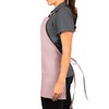 Pink Adjustable Bib Apron - 3 Pocket