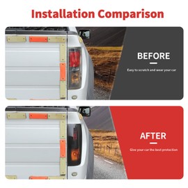 SQQP Rear Tail Light Cover Smoked Black Tail Light Lamp Cover Guard Trim Compatible with Ford F150 Raptor 2009-2014 Exterior Accessories