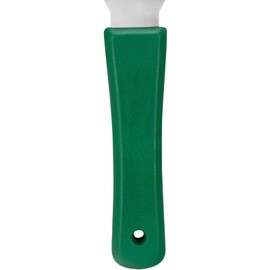 SPARTA Steel Handheld Scraper Kitchen Scraper Tool with Food-Safe Plastic Handle for Griddles, Pans, Pots, and Cutting Boards in Commercial Settings, Stainless Steel, 3 Inches, Green