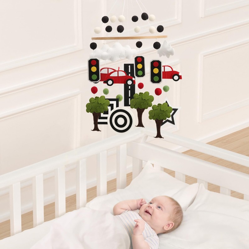 High Contrast Mobile - Black and White Crib Mobile for