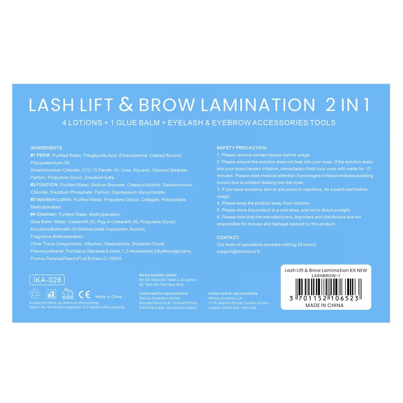 Lash Lift Kit + Brow Lamination Kit + 2-in-1 Solution