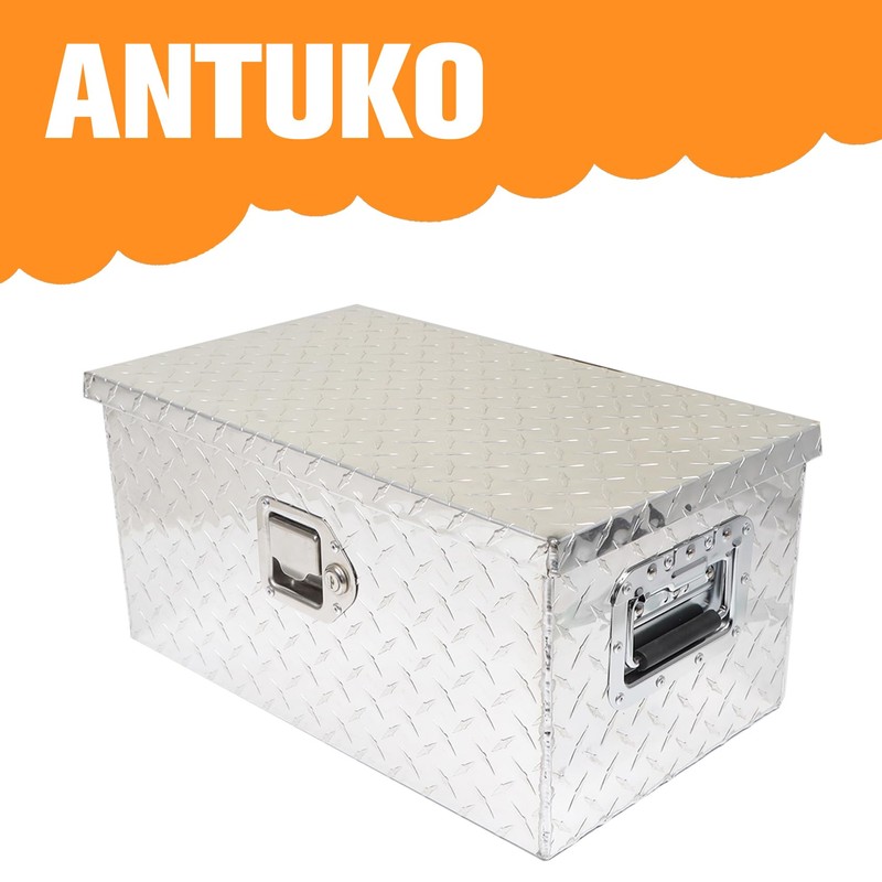 ANTUKO 20 Inch Heavy Duty Aluminum Tool Box Silver Replacement