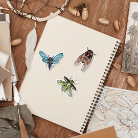 GLOBLELAND Mayfly Insect Clear Stamps Mayfly Insect Decorative Silicone Stamp for Card Making and Photo Album Decor Decoration and DIY Scrapbooking