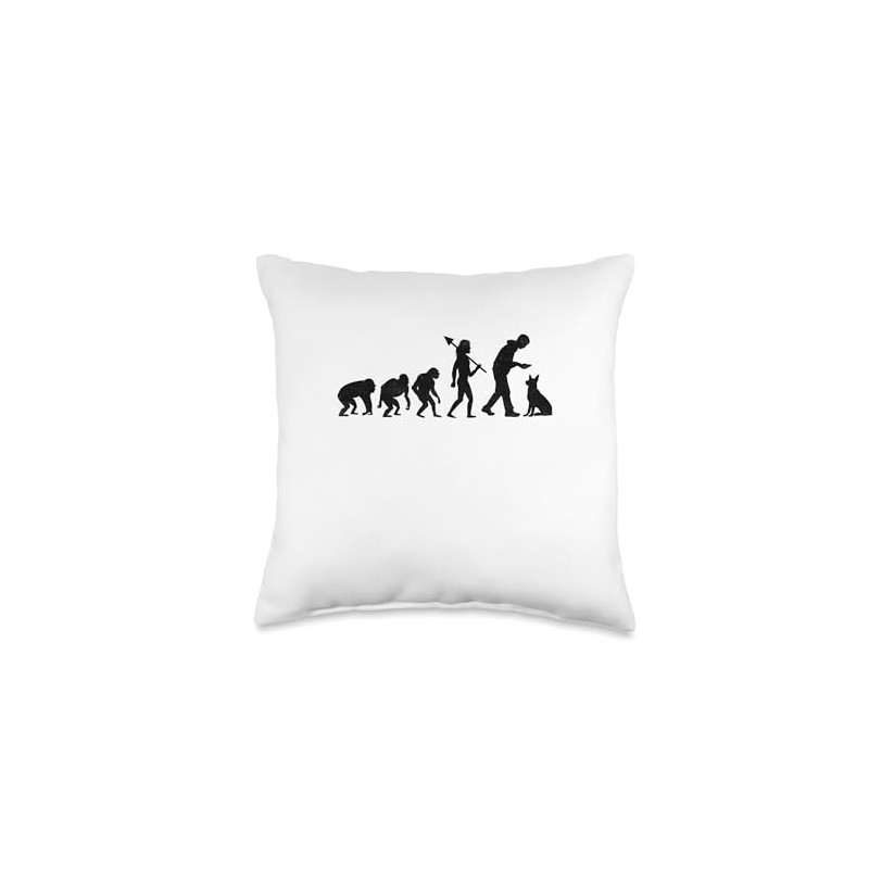 Evolution German Shepherd GSD Dog Lover Throw Pillow