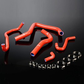 G-PLUS Silicone Radiator Coolant Hose Pipe Kit Clamps Compatible With 1994-2001 Acura IntEGra DB6-DC2 DC (Z-Red)