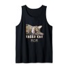 Tabby Cat Mom Funny Cute Lazy Tabby Cat Lover Tank