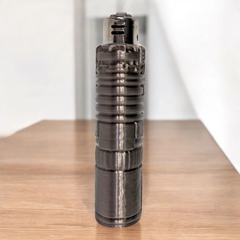 BIC Steampunk Lighter Case Keychain (Fits Plain Reg Size BIC