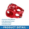 A ABSOPRO Mountain Bike Stem Handlebar 35mm Aluminium Alloy Red