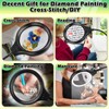 10X 30X Large Floor Magnifying Glass with Light and Stand,36