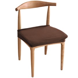 Chair Covers, Set of 2, Seat Cushions for Dining Room Chairs, Elastic Non-Slip, Dining Room Chair Seat Covers, Seat Protector for Office, Kitchen, Party, Hotel, Length Width 30-50 cm, Height 5-8 cm