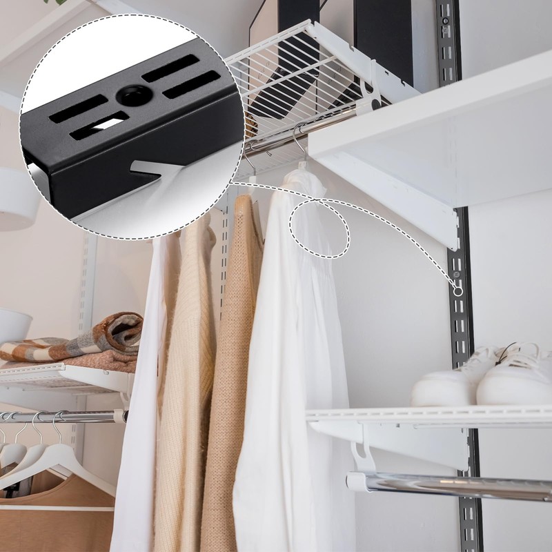 MorningRo 12 Pcs Shelf Rails Bracket Track 47.5 Inches Upright