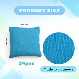 12 Pcs Mini Bean Bags for Tossing Games,2.7" x 2.7" Colorful Small Cornhole Bean Bags for Cornhole Game,Bean Bags for Tossing Kids, Family Fun,School,Cookouts,Carnivals(12, 4,Colors)