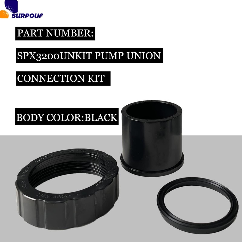 SURPOUF SPX3200UNKIT Union Connector Kit 3PACK Fits For Hayward Pool
