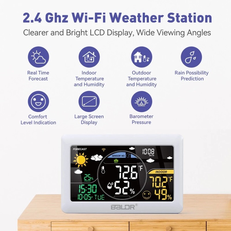 BALDR Wi-Fi weather station remote controlled smart home system real-