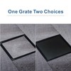 Matte Black Square Shower Drain, HIDROP SUS 304 Stainless Steel
