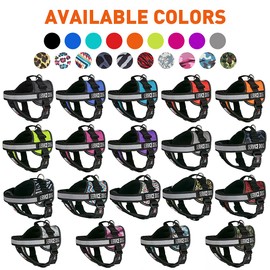 Dogline Unimax Service Dog Harness Vest With Removable Service Dog Patches Adjustable Straps Breathable Neoprene For Medical Identification Training Dogs