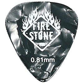 GEWA 12 x 351 Shape 0.81mm Pearloid Black Celluloid Plectrum/Pick Mix