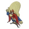Yosemite Cartoon Sam Cowboy Yelling 3 Inches Tall Embroidered Patch