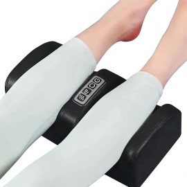 Leg Massager Automatic/Portable Infrared Heating Deep Kneading Foot Massager with Shiatsu and Stress Relief for Feet and CalvesColor: Black, Size: M