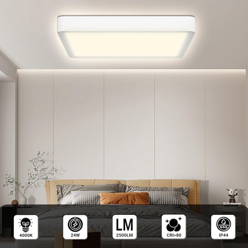 LQWELL® Ceiling Light LED Ceiling Light, IP44 Waterproof Bathroom Lamp