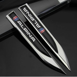 Racing_motors NEW ALPINA BLADE Badge FENDER Emblem For 3 5 7 Series X1 X3 X5 x6 m3 m5 m6 m4