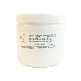 Farmacias PARIS |Cold Cream con Aceite de Almendras y Colágeno 500 gr | Crema Humectante Antienvejecimiento, Antiarrugas, Mejora elasticidad, Protege 