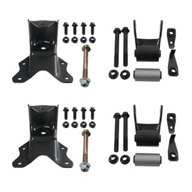 IBESTWOLF Pair Rear Leaf Spring Shackle and Hanger Kit 722-075 722-018 for 2000-2005 Ford Excursion 2000-2007 F250 F350 Super Duty