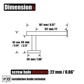 JQK Toilet Paper Holder, 5 Inch 304 Stainless Steel Thick 0.8mm Tissue Paper Dispenser for Bathroom, Hold Mega Rolls, Brushed Nickel Wall Mount, TPH120-BN