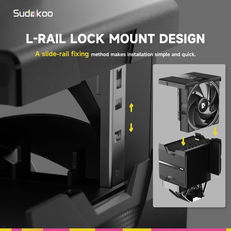 Sudokoo Sudokoo SK700V AM5 CPU Cooler, AM5 Exclusive, Digital Display,