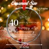40 th Wedding Anniversary Christmas Ornament Happy 40th Wedding Anniversary
