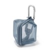 Muji 84475580 Nylon Mesh Compact Pouch, Blue, Approx. 2.8 x