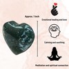 Moss Agate Stone Heart - Pack of 2 Crystal Heart
