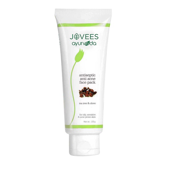Jovees Ayurveda Tea Tree And Clove Anti Acne Antiseptic Face Pack, 120g