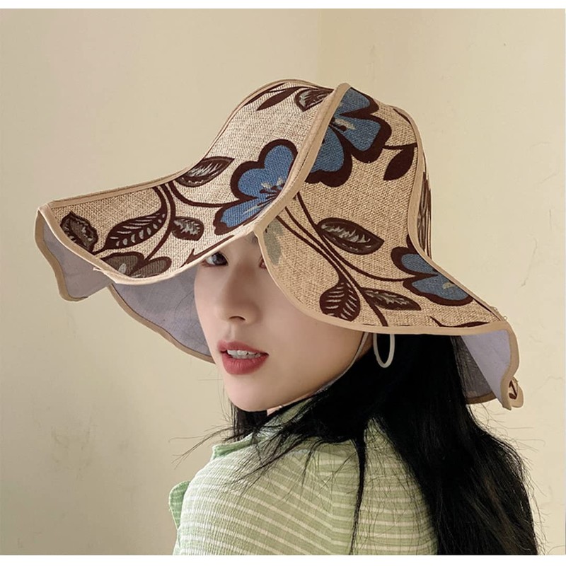 H HONG RI SHENG Straw Hat, Sun Hat, Fishing Hat,