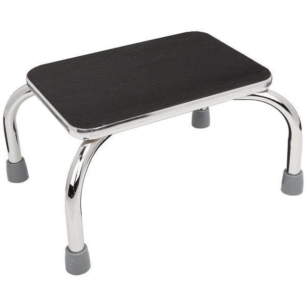 Sammons Preston Footstool, Foot Step Stool with Rubber Feet and Non Skid Rubber Platform Surface for Preventing Slipping, Bathroom and Kitchen Aid for Helping Individuals Reach Sinks and Cabinets