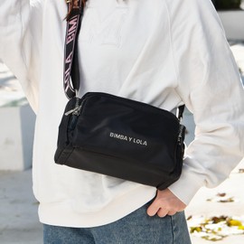 Bolso Crossbody Mujer,Bolsa Impermeable para Mujer,Bolso Bandolera para Mujer,Bolsa de mujer para gran capacidad,Adecuado para Viajar,Trabajar,Salir,Ir de Compras,Uso Diario (Correa rosa/Plata)