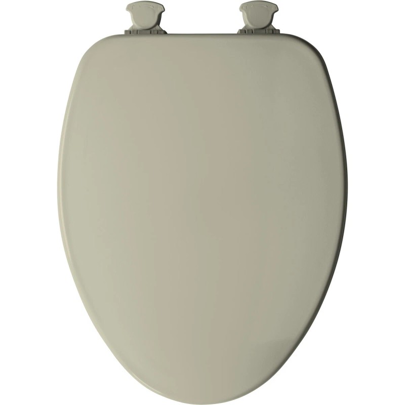 Church Enameled Wood Toilet Seat, Elongated Closed Front, Bone
