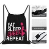 AIMASTZ Eat Sleep Cheer Repeat Unisex Drawstring Backpack Bag Sport
