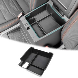 OUSUWO Center Console Organizer Tray Compatible with 2022-2025 Nissan Frontier S/SV/Pro-X/Pro-4X/SL Accessories, Armrest Storage Box for Nissan Frontier 2022 2023 2024 2025