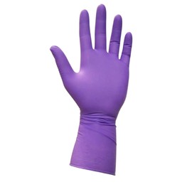 100 Pack –Extra Strong Disposable 12-Inch - Extended Long Cuff Purple Nitrile Examination Gloves - Powder-Free, Latex-Free Food, Medical & Industrial Grade– Medium