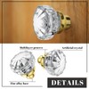 Amylove 8 Set Crystal Door Knobs Mortise Style Fluted Glass