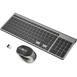 JOYACCESS Wireless Keyboard Mouse Combo, J JOYACCESS Cordless Keyboard and Mouse, 2.4G ...