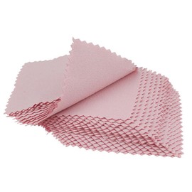 Operitacx Microfiber Cleaning Cloths 50pcs for Jewelry Watch and Glass Safe and Easy to Carry