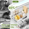 Ewaiira Stainless Steel Sink Caddy, Sponge Holder for Kitchen Sink