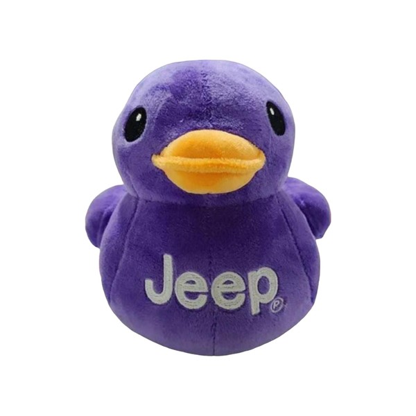 Jeep Text Logo Stuffed Animal Plush Duck Purple -Perfect Enthusiasts You've Been Ducked (Purple)