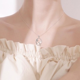 POPLYKE White Opal Dragonfly Necklace Charm Birthday Gift For Women Jewellery