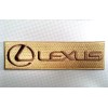 Lexus patch lexus patch 5.5" x 1.5" gold on gold