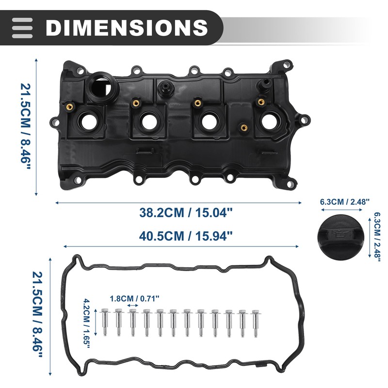 Motoforti Engine Valve Cover Set for Nissan Altima 2007-2012 2.5L