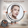 Rocollos 9" Plug-in Wall Mounted Lighted Makeup Mirror 1X/10X Magnification,